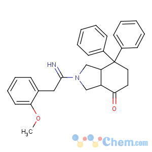 CAS No:135911-02-3 4H-Isoindol-4-one,octahydro-2-[1-imino-2-(2-methoxyphenyl)ethyl]-7,7-diphenyl-, (3aR,7aR)-