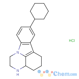 CAS No:135991-95-6 1H-Pyrazino[3,2,1-jk]carbazole,8-cyclohexyl-2,3,3a,4,5,6-hexahydro-, hydrochloride (1:1)