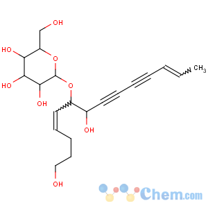CAS No:136085-37-5 (2R,3R,4S,5S,6R)-2-[(4E,12E)-1,7-dihydroxytetradeca-4,12-dien-8,<br />10-diyn-6-yl]oxy-6-(hydroxymethyl)oxane-3,4,5-triol