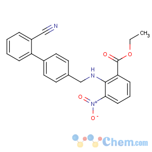 CAS No:136285-67-1 ethyl 2-[[4-(2-cyanophenyl)phenyl]methylamino]-3-nitrobenzoate