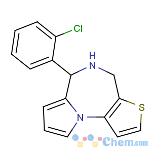 CAS No:136334-13-9 4H-Pyrrolo[1,2-a]thieno[2,3-f][1,4]diazepine,6-(2-chlorophenyl)-5,6-dihydro-