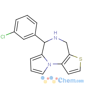 CAS No:136334-14-0 4H-Pyrrolo[1,2-a]thieno[2,3-f][1,4]diazepine,6-(3-chlorophenyl)-5,6-dihydro-