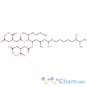 CAS No:136379-59-4 1,2,3-Propanetricarboxylicacid,1,1'-[(1S,2R)-1-[(2S,4R,11S,12R)-12-amino-4,11-dihydroxy-2-methyltridecyl]-2-[(1R)-1-methylpentyl]-1,2-ethanediyl]ester