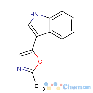 CAS No:13640-26-1 5-(1H-indol-3-yl)-2-methyl-1,3-oxazole
