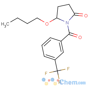 CAS No:136410-08-7 2-Pyrrolidinone,5-butoxy-1-[3-(trifluoromethyl)benzoyl]-
