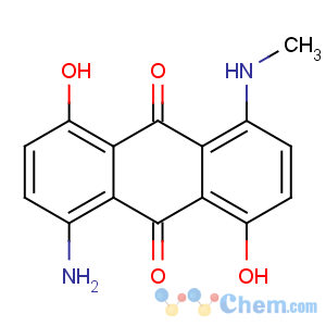 CAS No:13643-37-3 9,10-Anthracenedione,1-amino-4,8-dihydroxy-5-(methylamino)-