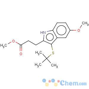 CAS No:136694-54-7 3-(tert-Butylthio)-5-methoxy-alpha,alpha-dimethyl-1H-indole-2-propanoic acid methyl ester