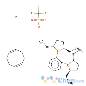 CAS No:136705-77-6 (-)-1,2-Bis[(2R,5R)-diethylphospholano)benzene(cyclooctadiene]rhodium(I) triflate