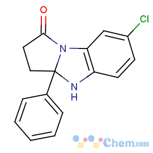 CAS No:136844-77-4 7-chloro-3a-phenyl-3,4-dihydro-2H-pyrrolo[1,2-a]benzimidazol-1-one