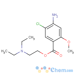 CAS No:137196-67-9 2-(diethylamino)ethyl 4-amino-5-chloro-2-methoxybenzoate