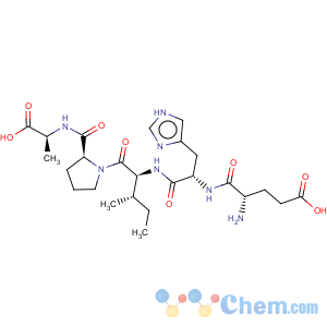 CAS No:137235-80-4 L-Alanine,N-[1-[N-(N-L-a-glutamyl-L-histidyl)-L-isoleucyl]-L-prolyl]-(9CI)