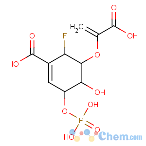 CAS No:137330-49-5 1-Cyclohexene-1-carboxylicacid, 5-[(1-carboxyethenyl)oxy]-6-fluoro-4-hydroxy-3-(phosphonooxy)-,(3R,4S,5S,6S)-