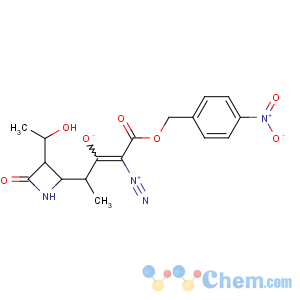 CAS No:137391-68-5 (4R)-2-diazonio-4-[(2R,<br />3S)-3-[(1R)-1-hydroxyethyl]-4-oxoazetidin-2-yl]-1-[(4-nitrophenyl)<br />methoxy]-1-oxopent-2-en-3-olate