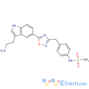 CAS No:137403-12-4 Methanesulfonamide,N-[4-[[5-[3-(2-aminoethyl)-1H-indol-5-yl]-1,2,4-oxadiazol-3-yl]methyl]phenyl]-