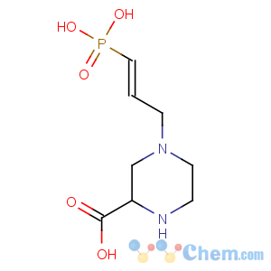 CAS No:137424-80-7 2-Piperazinecarboxylicacid, 4-(3-phosphono-2-propen-1-yl)-