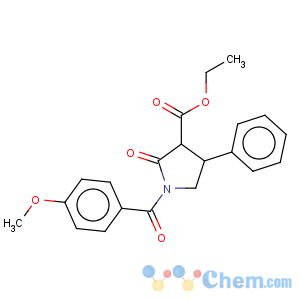 CAS No:137427-81-7 3-Pyrrolidinecarboxylicacid, 1-(4-methoxybenzoyl)-2-oxo-4-phenyl-, ethyl ester