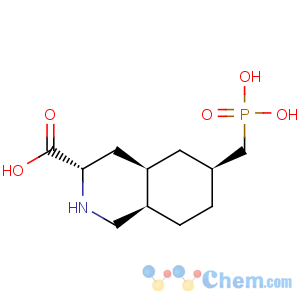 CAS No:137433-06-8 3-Isoquinolinecarboxylicacid, decahydro-6-(phosphonomethyl)-, (3S,4aR,6S,8aR)-