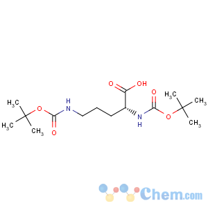 CAS No:137524-82-4 D-Ornithine,N2,N5-bis[(1,1-dimethylethoxy)carbonyl]-