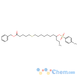 CAS No:137564-70-6 benzyl 5-[8-(4-methylphenyl)sulfonyloxyundecylsulfanyl]pentanoate