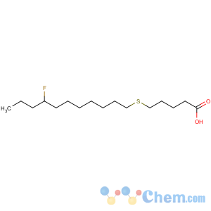 CAS No:137564-72-8 5-(8-fluoroundecylsulfanyl)pentanoic acid