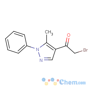 CAS No:137577-00-5 2-bromo-1-(5-methyl-1-phenylpyrazol-4-yl)ethanone