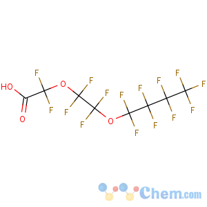 CAS No:137780-69-9 Acetic acid,2,2-difluoro-2-[1,1,2,2-tetrafluoro-2-(1,1,2,2,3,3,4,4,4-nonafluorobutoxy)ethoxy]-