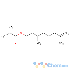 CAS No:138-23-8 3,7-dimethyloct-7-enyl 2-methylpropanoate