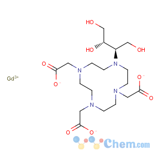 CAS No:138071-82-6 Gadolinium,[10-[2,3-dihydroxy-1-(hydroxymethyl)propyl]-1,4,7,10-tetraazacyclododecane-1,4,7-triacetato(3-)-kN1,kN4,kN7,kN10,kO1,kO4,kO7]-