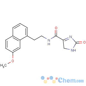 CAS No:138113-01-6 1H-Imidazole-4-carboxamide,2,5-dihydro-N-[2-(7-methoxy-1-naphthalenyl)ethyl]-2-oxo-