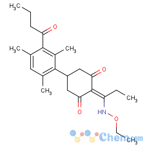 CAS No:138164-12-2 5-(3-butanoyl-2,4,<br />6-trimethylphenyl)-2-[1-(ethoxyamino)propylidene]cyclohexane-1,3-dione