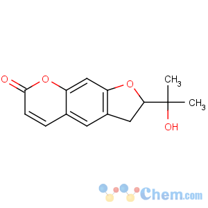 CAS No:13849-08-6 (2S)-2-(2-hydroxypropan-2-yl)-2,3-dihydrofuro[3,2-g]chromen-7-one