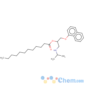 CAS No:138656-55-0 Dodecanoic acid, compd. with 1-((1-methylethyl)amino)-3-(1-naphthalenyloxy)-2-propanol (1:1)