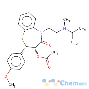 CAS No:138778-28-6 1,5-Benzothiazepin-4(5H)-one,3-(acetyloxy)-2,3-dihydro-2-(4-methoxyphenyl)-5-[2-[methyl(1-methylethyl)amino]ethyl]-,(2S,3S)-