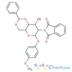 CAS No:138906-43-1 2-[(2R,4aR,6S,7R,8R,8aS)-8-hydroxy-6-(4-methoxyphenoxy)-2-phenyl-4,4a,6,<br />7,8,8a-hexahydropyrano[3,2-d][1,3]dioxin-7-yl]isoindole-1,3-dione