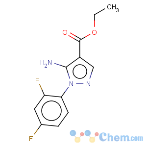 CAS No:138907-72-9 5-amino-1-(2,4-difluorophenyl)-1h-pyrazole-4-carboxylic acid ethyl ester