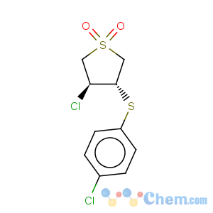 CAS No:13894-16-1 Thiophene,3-chloro-4-[(p-chlorophenyl)thio]tetrahydro-, 1,1-dioxide, trans- (8CI)