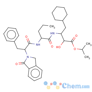 CAS No:139238-61-2 Cyclohexanebutanoic acid, b-[[2-[[2-(1,3-dihydro-1-oxo-2H-isoindol-2-yl)-1-oxo-3-phenylpropyl]amino]-1-oxopentyl]amino]-a-hydroxy-, 1-methylethyl ester,[aR-[aR*,bS*[S*(S*)]]]- (9CI)