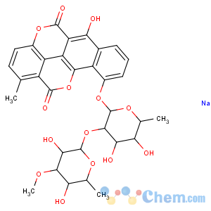 CAS No:1393-72-2 Chartreusin, sodiumsalt (8CI)