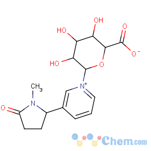 CAS No:139427-57-9 Pyridinium, 1-b-D-glucopyranuronosyl-3-[(2S)-1-methyl-5-oxo-2-pyrrolidinyl]-,inner salt