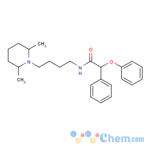 CAS No:13958-40-2 N-[4-(2,6-dimethylpiperidin-1-yl)butyl]-2-phenoxy-2-phenylacetamide