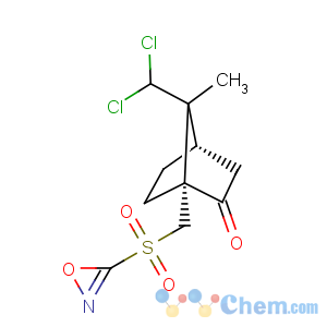CAS No:139628-16-3 4H-4a,7-Methanooxazirino[3,2-i][2,1]benzisothiazole,8,8-dichlorotetrahydro-9,9-dimethyl-, 3,3-dioxide, (4aR,7R,8aS)-