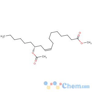 CAS No:140-03-4 9-Octadecenoic acid,12-(acetyloxy)-, methyl ester, (9Z,12R)-