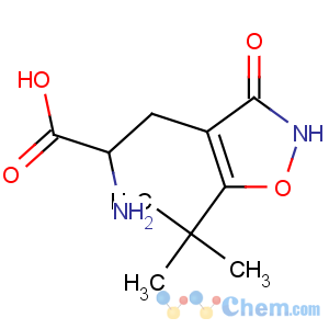CAS No:140158-50-5 4-Isoxazolepropanoicacid, a-amino-5-(1,1-dimethylethyl)-2,3-dihydro-3-oxo-
