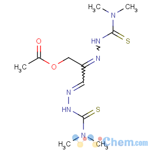 CAS No:140158-63-0 Hydrazinecarbothioamide,2,2'-[1-[(acetyloxy)methyl]-1,2-ethanediylidene]bis[N,N-dimethyl- (9CI)