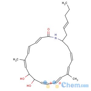 CAS No:140212-86-8 Azacycloeicosa-3,5,7,11,13,15,17-heptaen-2-one,20-(2-hexenyl)-9,10-dihydroxy-7,15-dimethyl- (9CI)