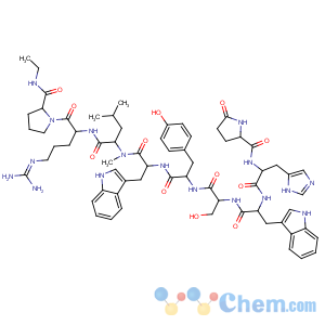 CAS No:140703-49-7 1-9-Luteinizinghormone-releasing factor (swine),6-(2-methyl-D-tryptophan)-9-(N-ethyl-L-prolinamide)-