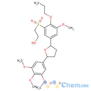 CAS No:140705-14-2 2-[3-methoxy-2-propoxy-5-[5-(3,4,<br />5-trimethoxyphenyl)oxolan-2-yl]phenyl]sulfonylethanol