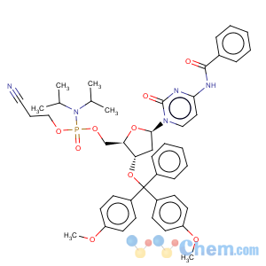 CAS No:140712-83-0 Cytidine,N-benzoyl-3'-O-[bis(4-methoxyphenyl)phenylmethyl]-2'-deoxy-, 5'-[2-cyanoethylbis(1-methylethyl)phosphoramidite] (9CI)