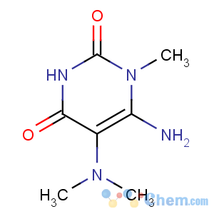 CAS No:14094-38-3 2,4(1H,3H)-Pyrimidinedione,6-amino-5-(dimethylamino)-1-methyl-