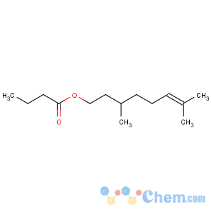 CAS No:141-16-2 3,7-dimethyloct-6-enyl butanoate